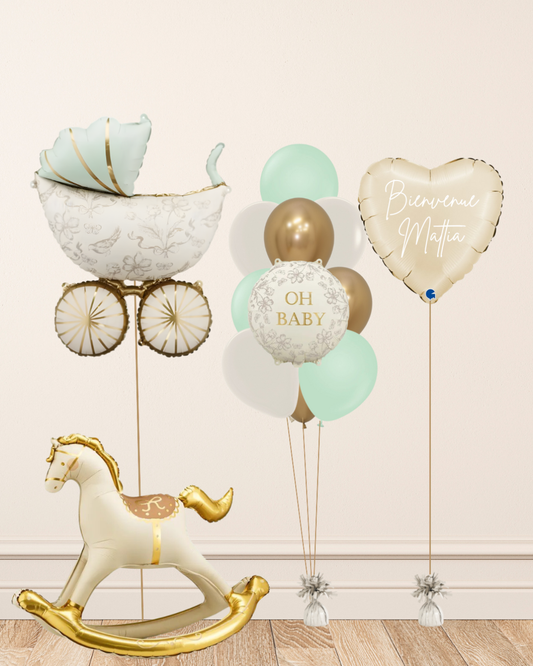 Bouquet Hélium “Oh Baby Elegance”